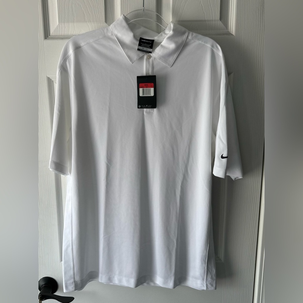 Men’s Large White Nike Polo